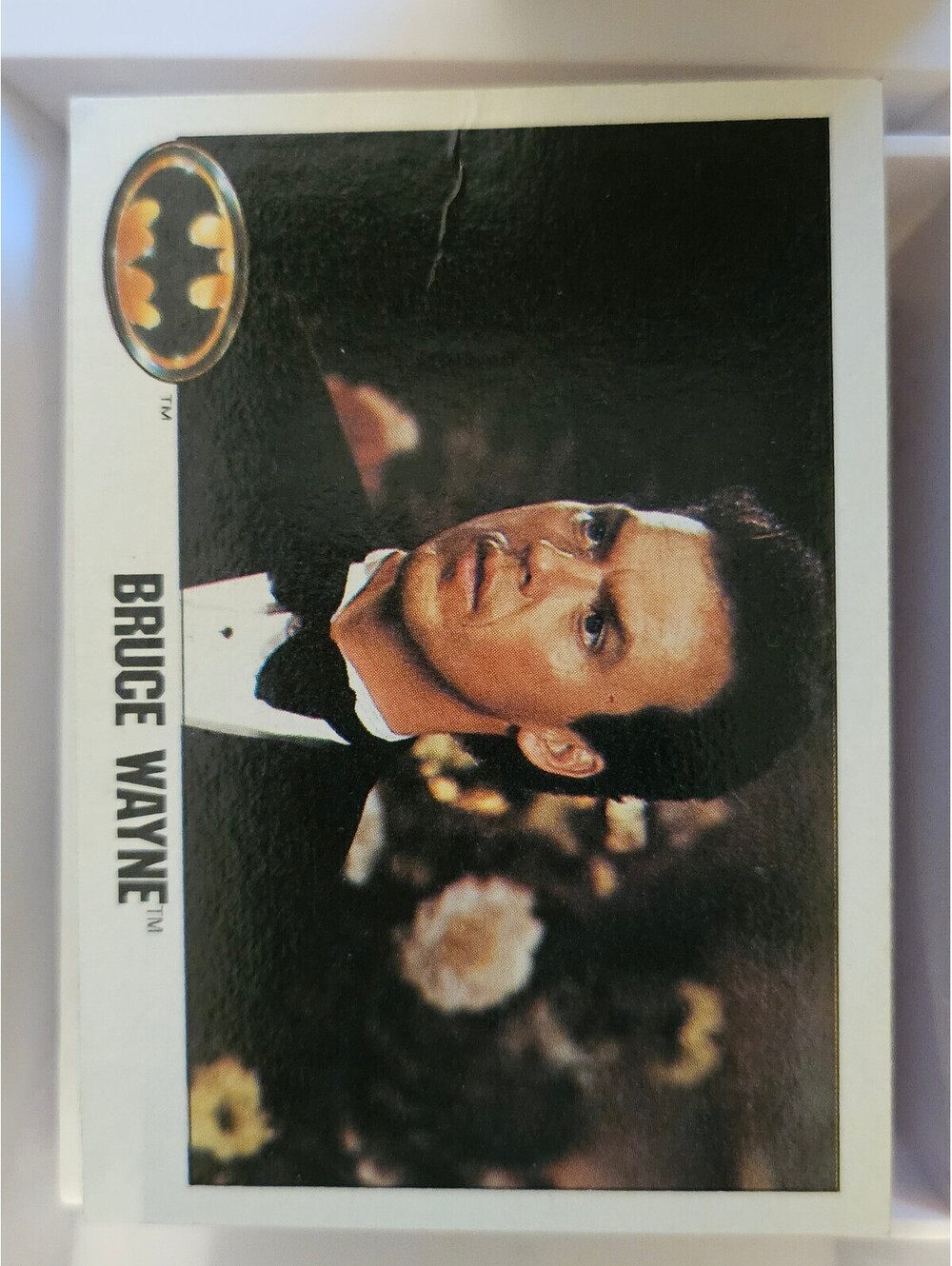 1989 Topps Batman Movie Card #3 Bruce Wayne - Michael Keaton